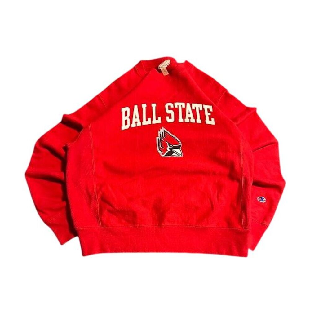 Vintage 90's‎ Ball State University Champion Reverse Weave Sweatshirt/Crewneck!